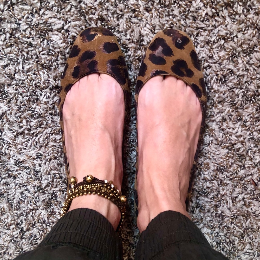 Jimmy Choo leopard print flats size 38